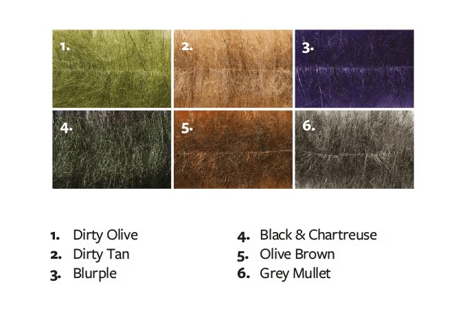 Fulling Mill Flashy Craft Brush Medium - Synthetic Fibers & Flash - Fly Fish Food