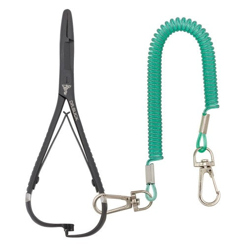Mitten Scissor Clamp, 4-3/4", Black, Straight