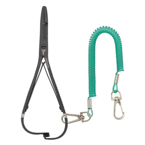 Mitten Scissor Clamp, 5-1/2", Black, Straight