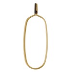 Hackle Plier w/Rubber Tubing on One Jaw, Gold, Brass