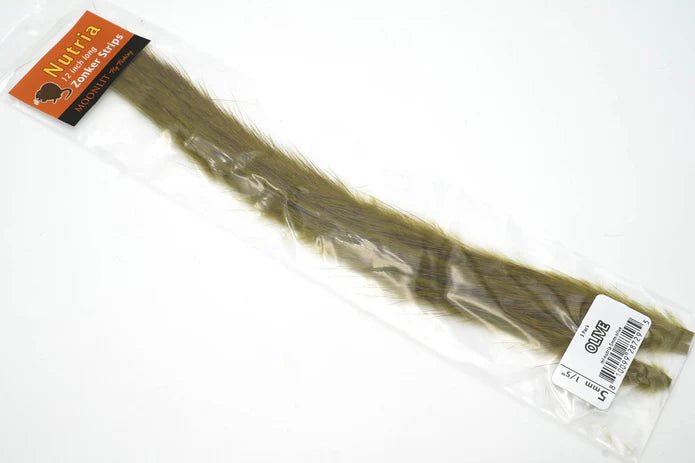Moonlit Nutria Zonkers 5mm 1/5" - Hair & Fur - Fly Fish Food