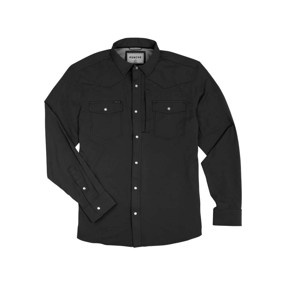 Poncho - The Piedras Negras Black - Western Shirt - Apparel - Fly Fish Food