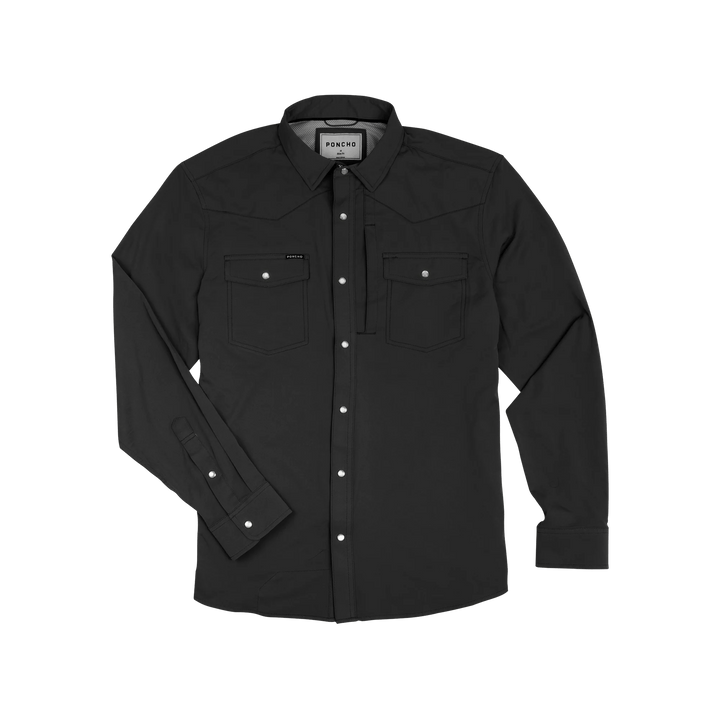 Poncho - The Piedras Negras Black - Western Shirt - Apparel - Fly Fish Food