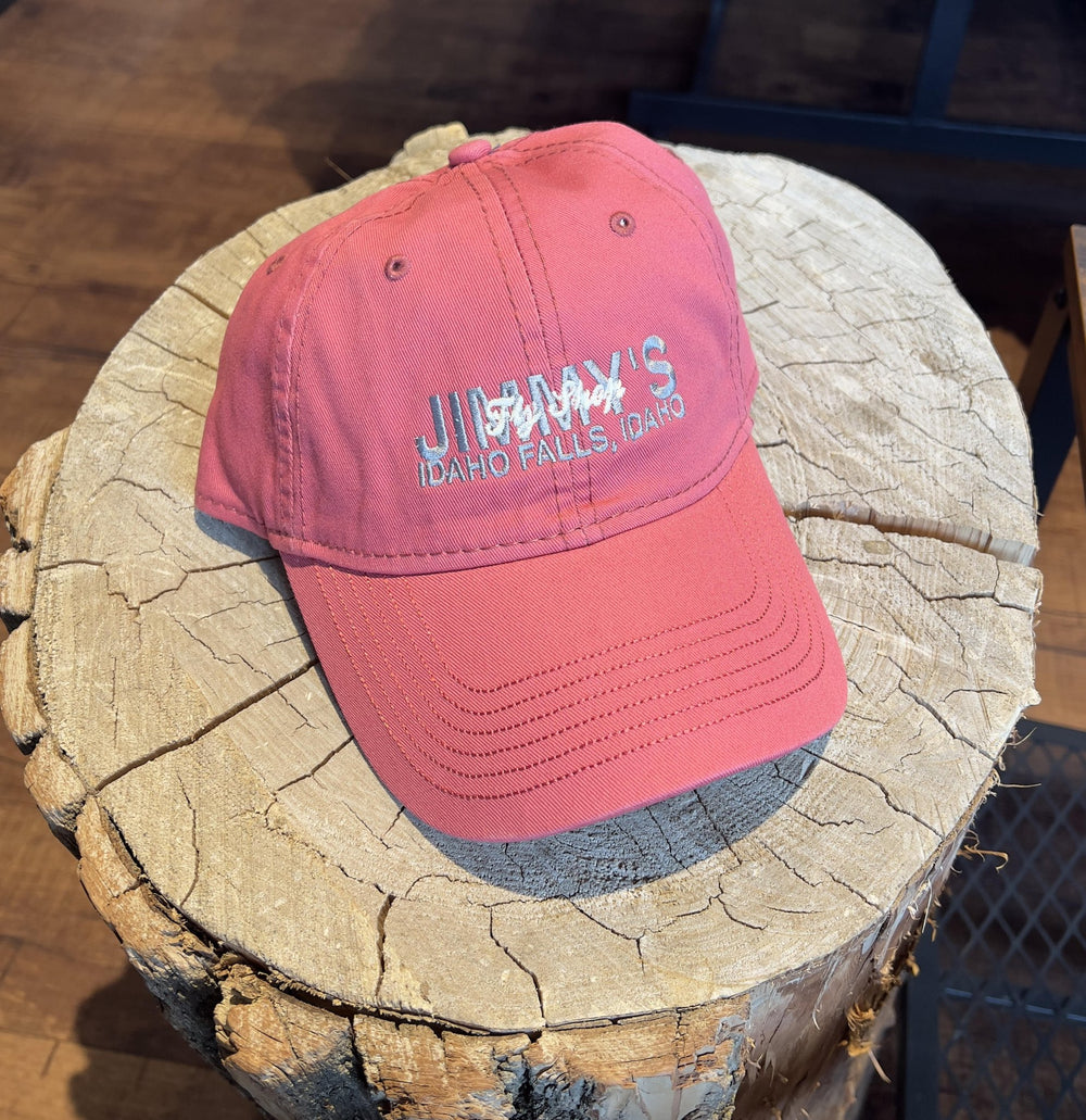 Jimmy's Fly Shop Hat - Embroided Jimmy - Pink - Apparel - Fly Fish Food