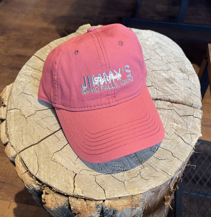 Jimmy's Fly Shop Hat - Embroided Jimmy - Pink - Apparel - Fly Fish Food
