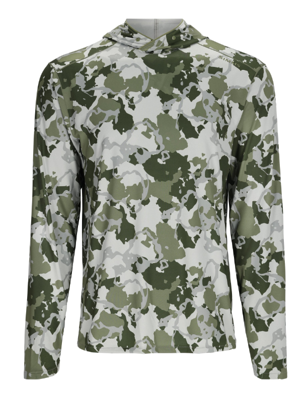 Simms M's SolarFlex Hoody - Regiment Camo Clover