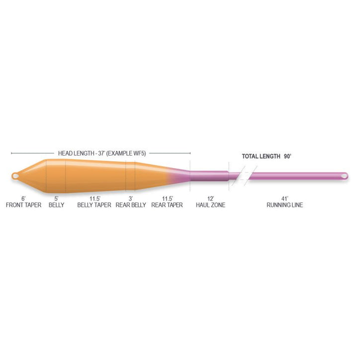 Airflo Superflo Ridge 2.0 Power Taper Fly Line - Sunburst/Purple