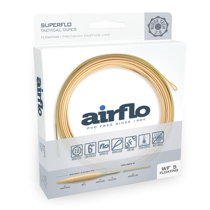 Airflo Superflo Ridge 2.0 Tactical Taper Fly Line - Bamboo/Watery Olive