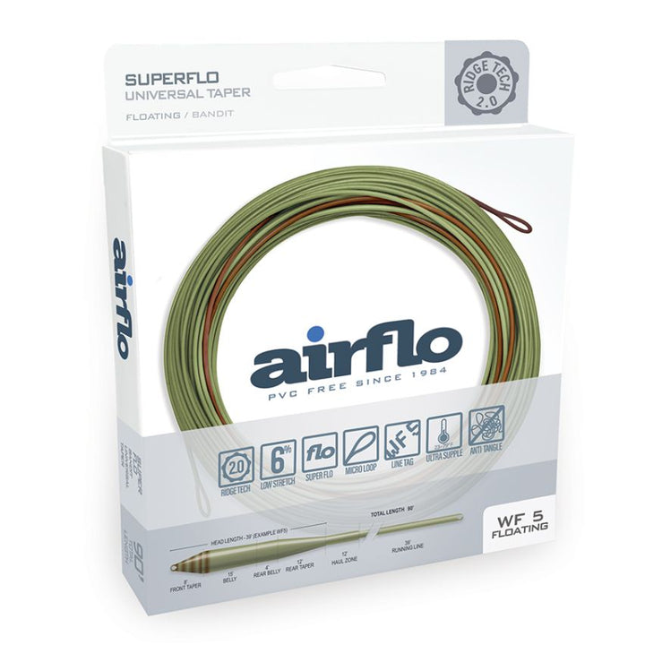 Airflo Superflo Ridge 2.0 Universal Bandit Taper Fly Line -  Camo/Lichen
