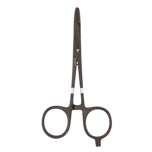 Scissor Clamp, 5-1/2", Black, Straight, 1/2
