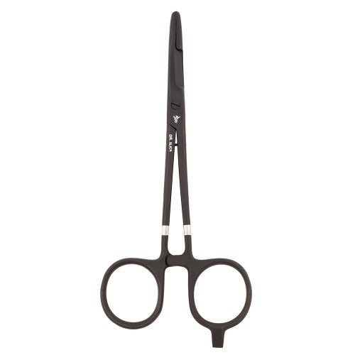 Scissor Clamp, 6-1/2", Black, Straight, 1/2