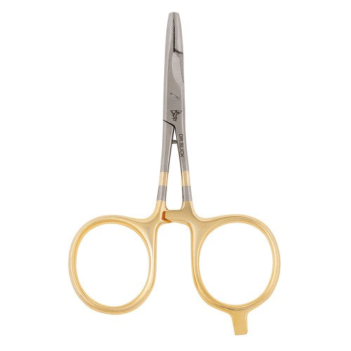 Scissor Clamp, 4", Gold Loops, Straight, 1/2