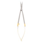 Spring Iris Scissor, 4", Gold Handles, Straight