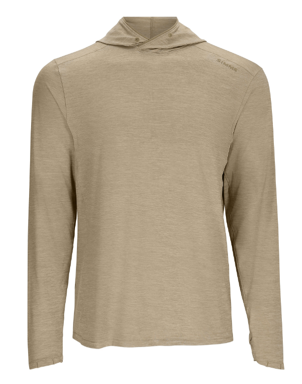 Simms M's SolarFlex Cooling Hoody - Stone - Apparel - Fly Fish Food