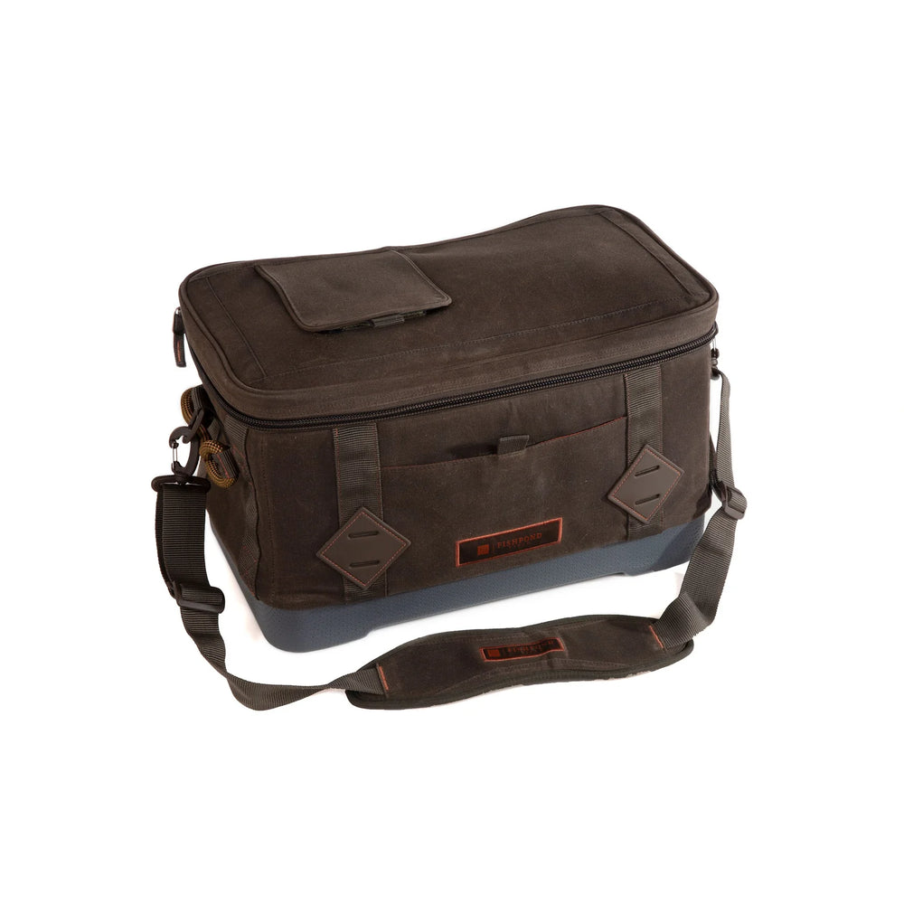 Fishpond Hailstorm Waxed Canvas Soft Cooler - Peat Moss - Packs & Bags - Fly Fish Food