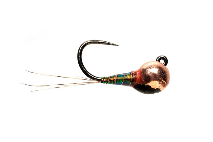Olsen's Diabaetis Perdigon - Dark Copper & Copper Bead - Barbless - Flies - Fly Fish Food