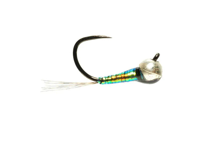 Olsen's Blue Steel Perdigon Barbless - Flies - Fly Fish Food