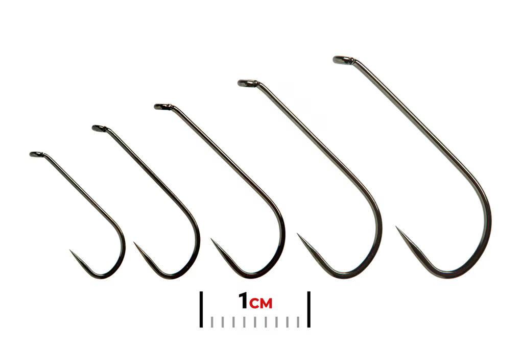 Fulling Mill 5165 Complete Dry Long Shank Hook Black Nickel Barbless