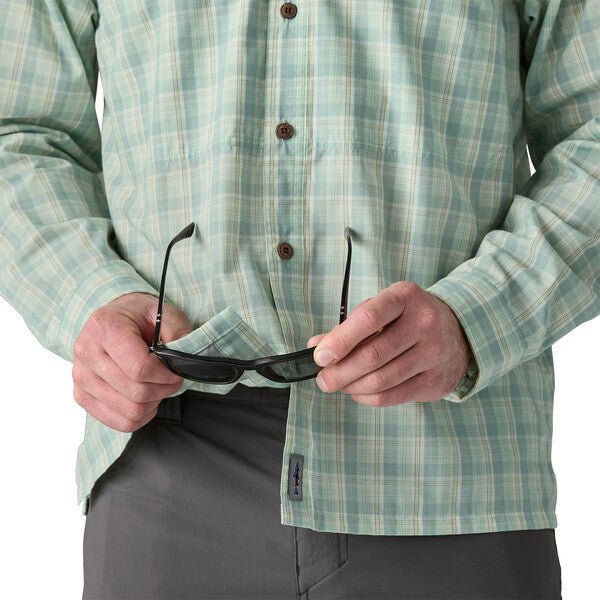 Patagonia - Men's Long - Sleeved Island Hopper Shirt - Dipper: Rinsed Green - Apparel - Fly Fish Food