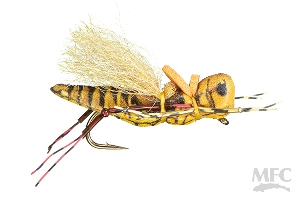 Keller's Henneberry Hopper - Yellow - Flies - Fly Fish Food