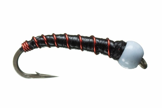 Chan's BH Chironomid Bomber - Black/Red - Flies - Fly Fish Food
