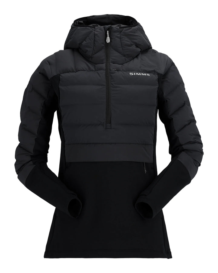 Simms Women's ExStream Pull - Over Insulated Hoody - Black - Apparel - Fly Fish Food