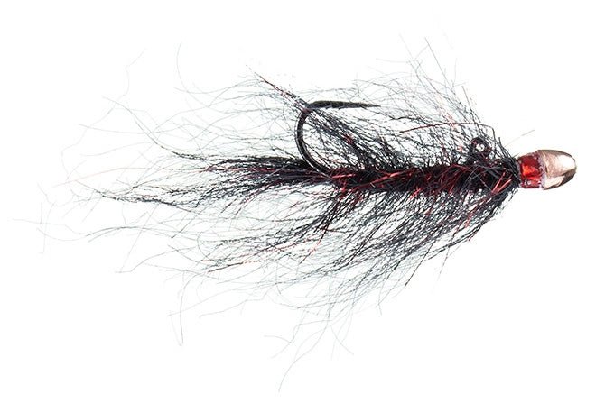 Chan's Balanced Ruby - Eyed Leech - Black/Red - Flies - Fly Fish Food