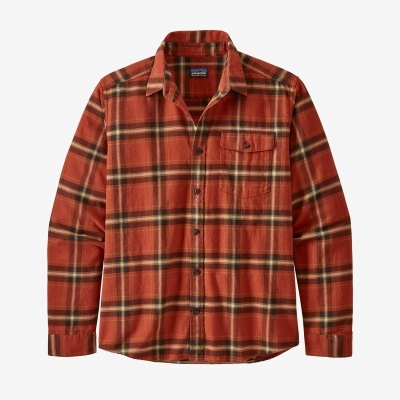Patagonia Light Weight Fjord Flannel - Lawrence Hot Ember