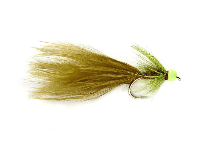 Hothead Damsel Chartreuse Bead - Flies - Fly Fish Food