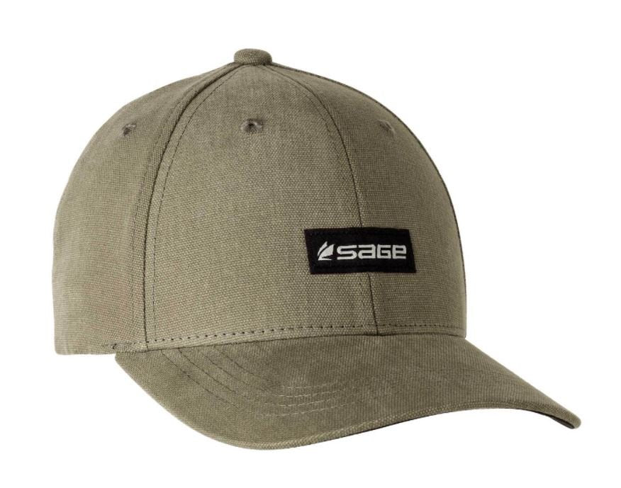 Sage 6 - Panel Logo Hat - Olive - Hats - Fly Fish Food