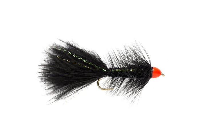 Hot Cone Bugger Black & Orange - Flies - Fly Fish Food