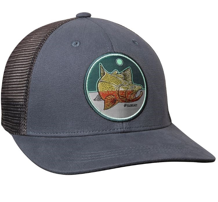 Sage Patch Trucker Hat - Brown Trout