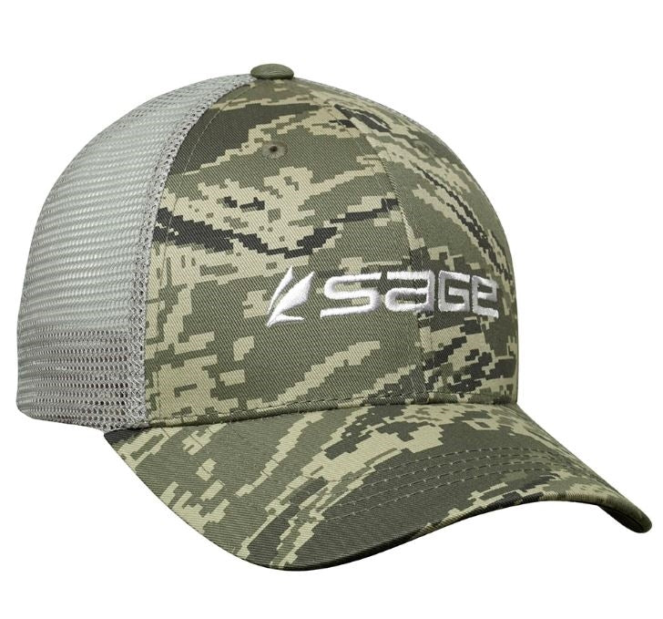 Sage Digi Camo Mesh Back Hat - Hats - Fly Fish Food