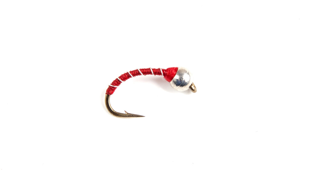 Red/Silver Zebra Midge (TBH)