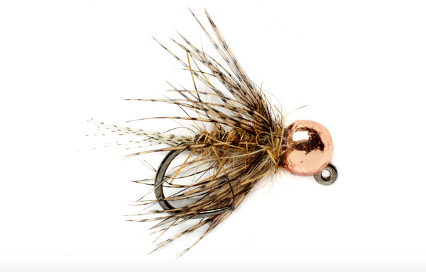Tung Bomb March Brown Jig Barbless Sz. 14e 3.8mm