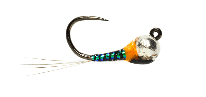 Tungsten Bomb Pearl & Orange Jig - Flies - Fly Fish Food