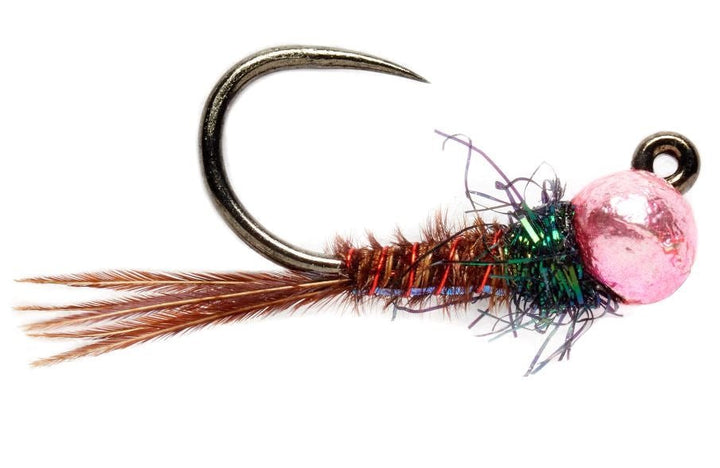 Roza's Pink Pheasant Tail - Barbless - Flies - Fly Fish Food