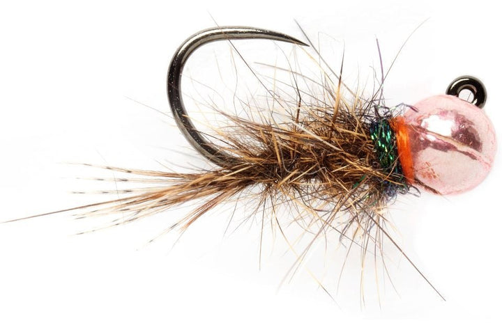 Roza's Pink Hare's Ear Jig - Barbless - Flies - Fly Fish Food