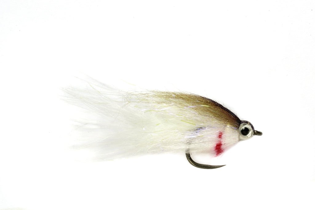 Baby Fat Minnow Olive & White - 8 - Flies - Fly Fish Food