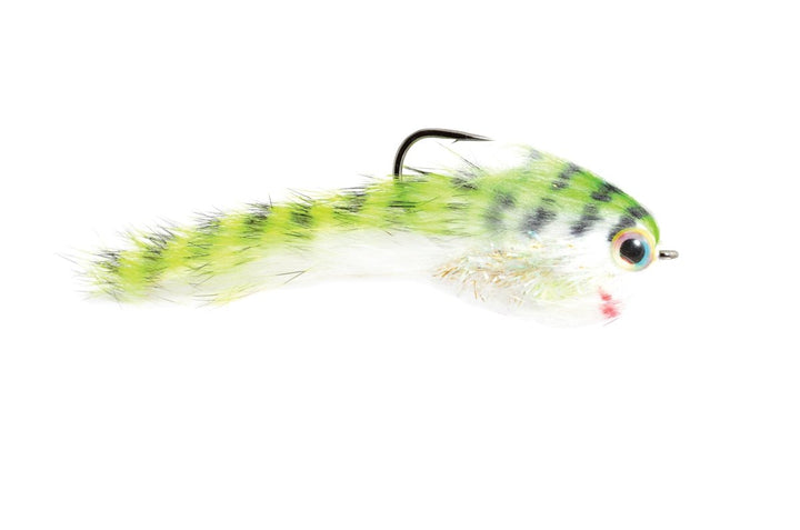 Belly Scratcher Minnow Chartreuse/Black - Flies - Fly Fish Food