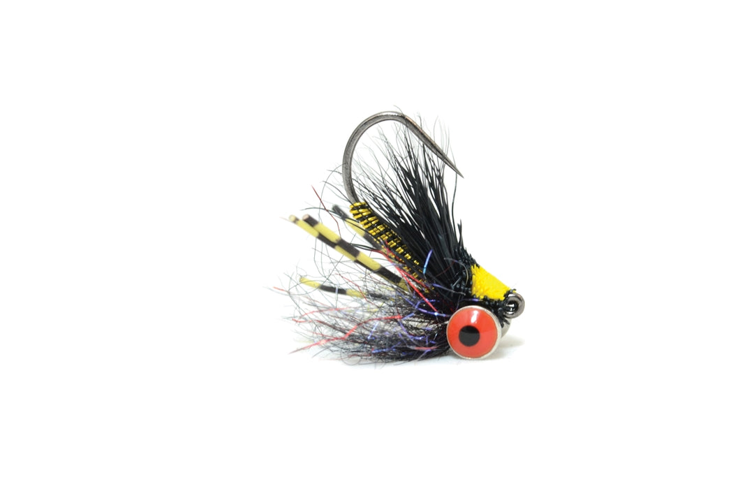 Bluegill Mini Slider Black/Yellow – Fly Fish Food