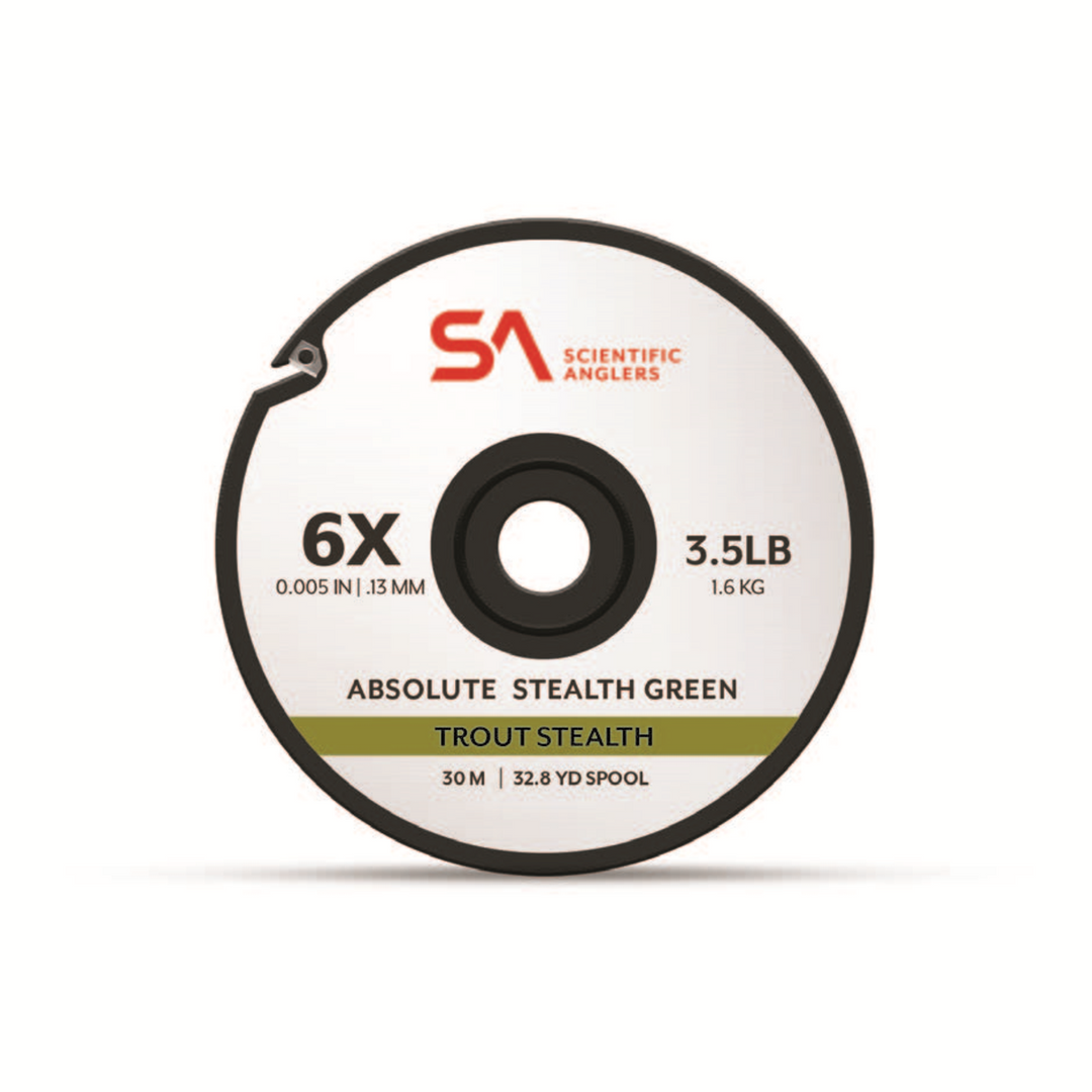 Scientific Anglers Absolute Stealth Green Trout Stealth Tippet - 30m