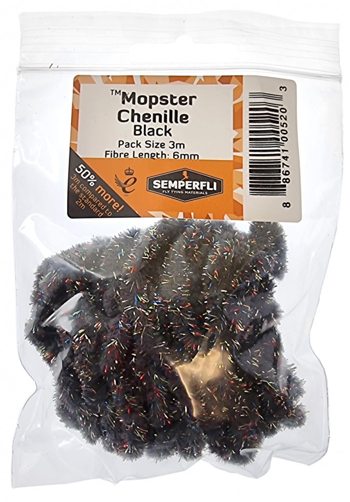 Mopster Mop Chenille 6mm Black