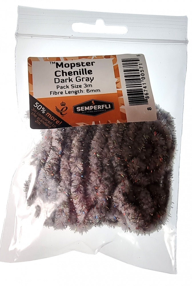 Mopster Mop Chenille 6mm Gray
