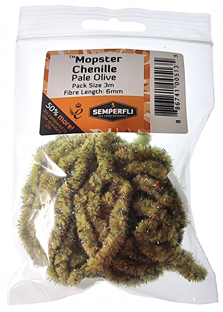 Mopster Mop Chenille 6mm Pale Olive