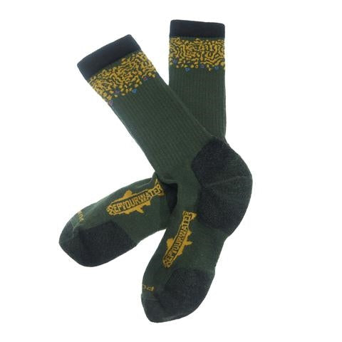 RepYourWater Trout Socks - Lightweight Brookie Edition – Fly Fish Food