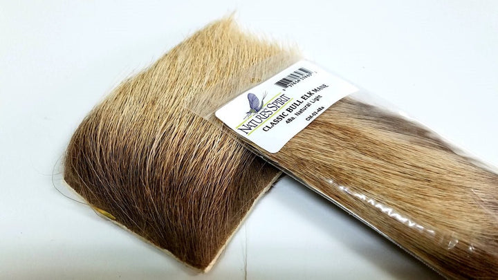 Classic Bull Elk Mane 3x4 Large Patch - Hair & Fur - Fly Fish Food