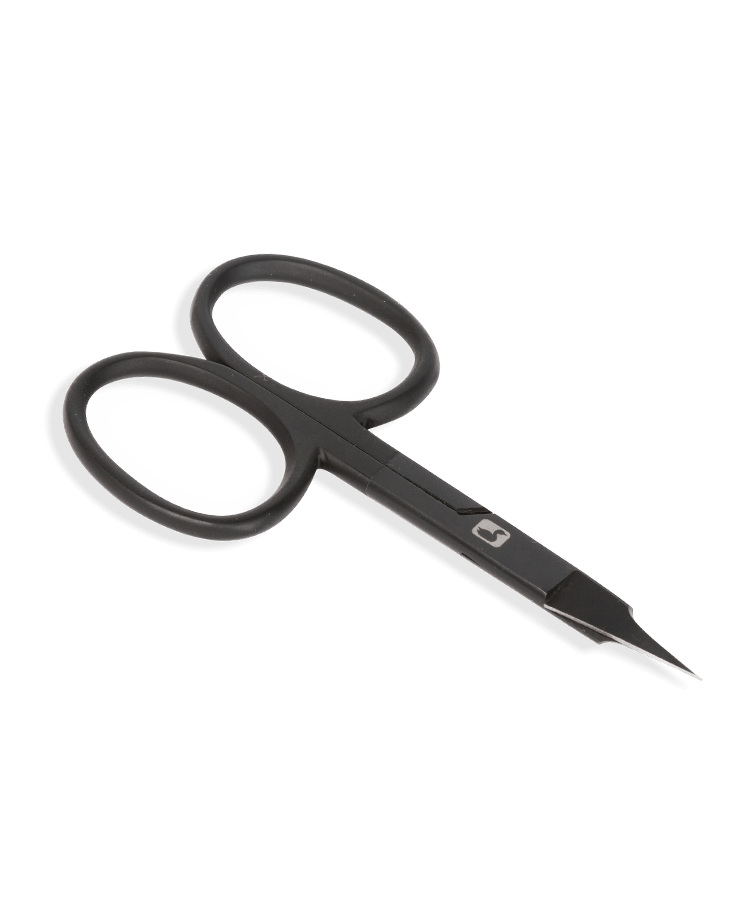 Loon Ergo Precision Tip Scissors - Black - Tying Tools - Fly Fish Food