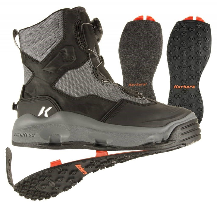 Korkers Darkhorse Wading Boot - Felt & Kling - On Soles - Boots & Cleats - Fly Fish Food