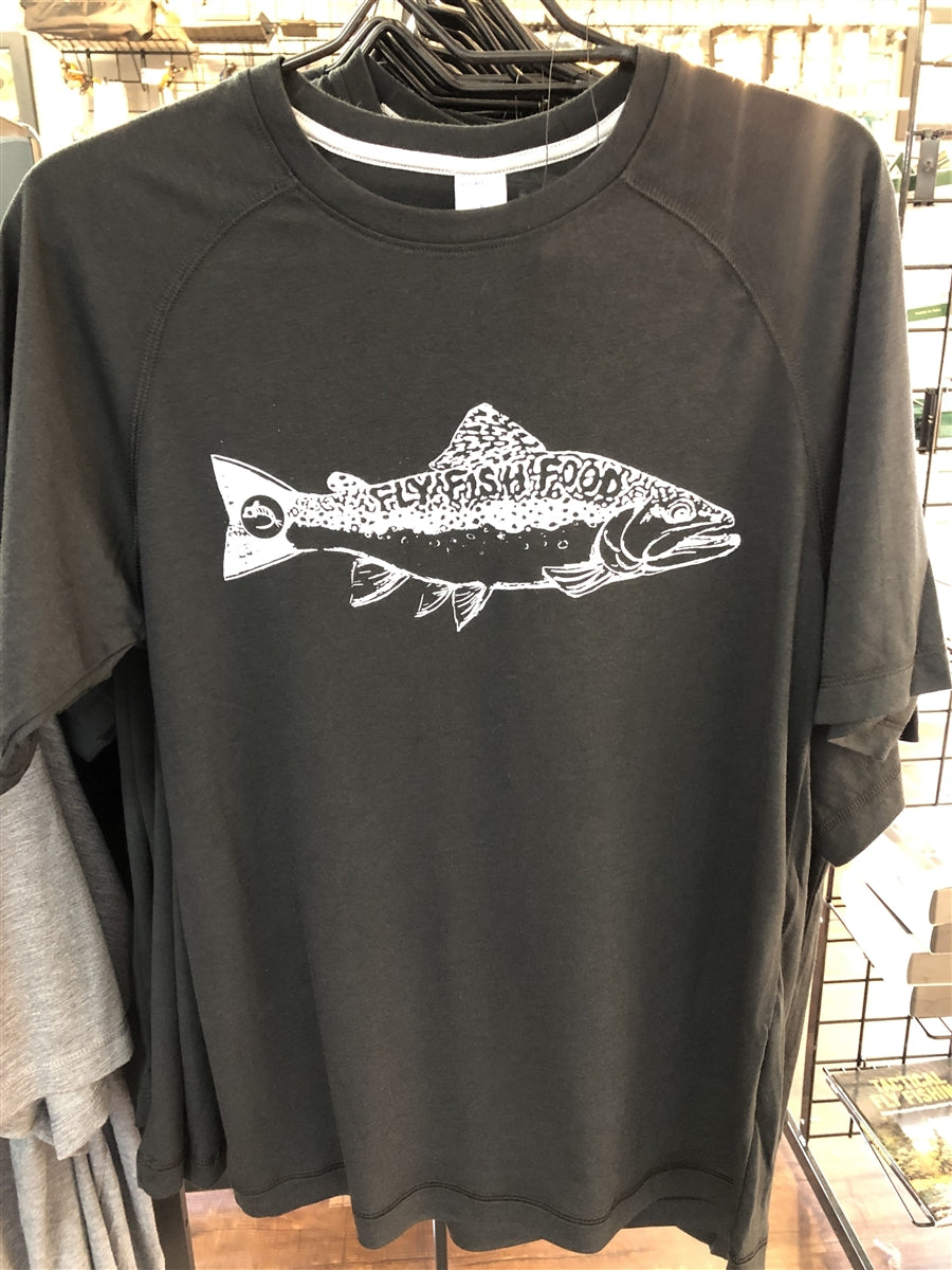 Fly Fish Food Logo T-Shirt Brookie